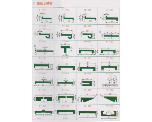 护栏垫条图